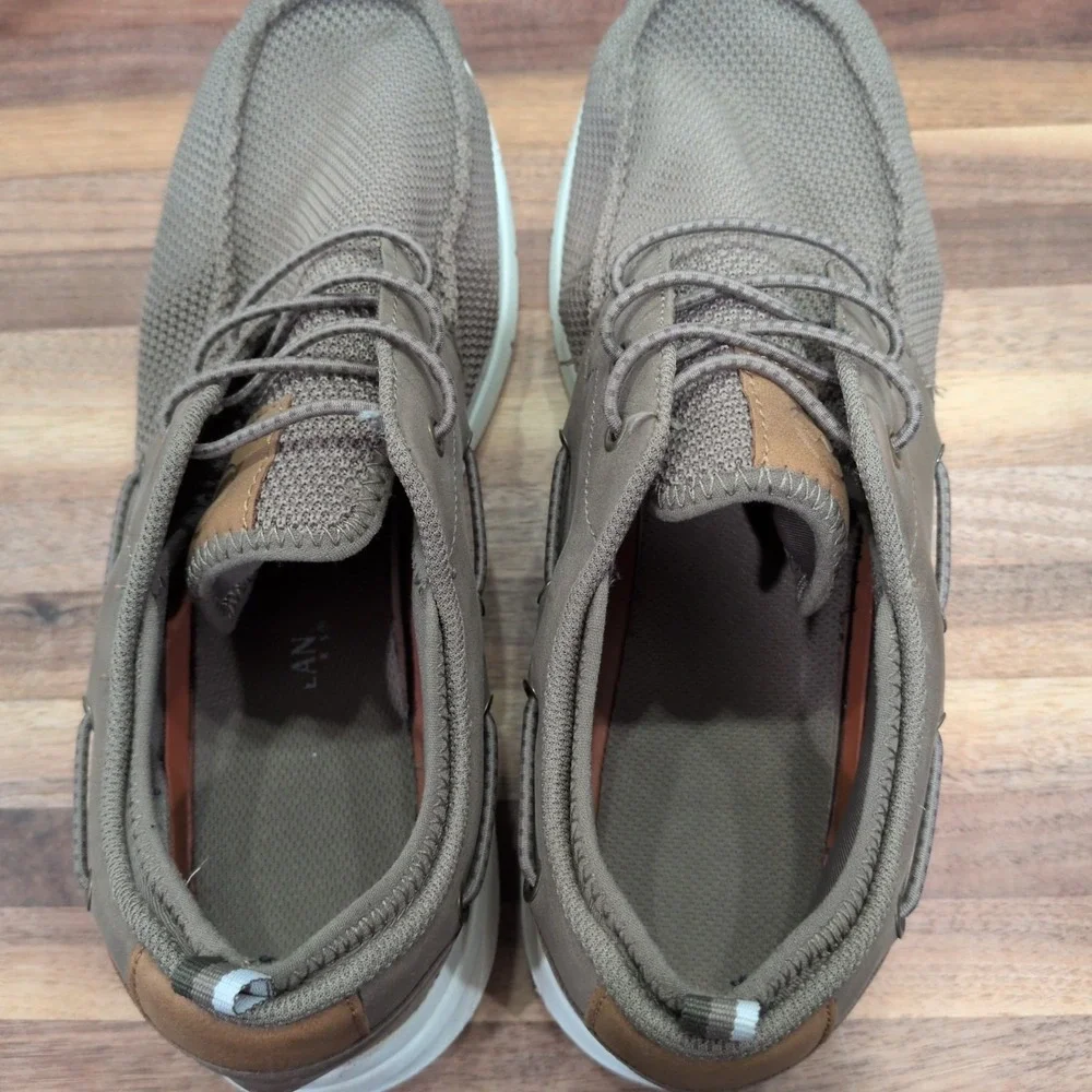 Magellan Outdoors Mahi II Boat‎ Shoes Men's 12 Light Brown Canvas Slip On Loafer